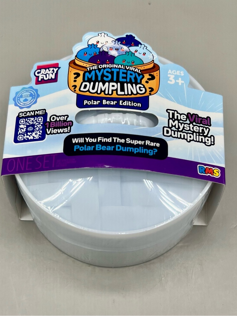 RMS Crazy Fun POLAR BEAR Edition Mystery Dumpling Viral Squishy NEW 🐻❄️🩵